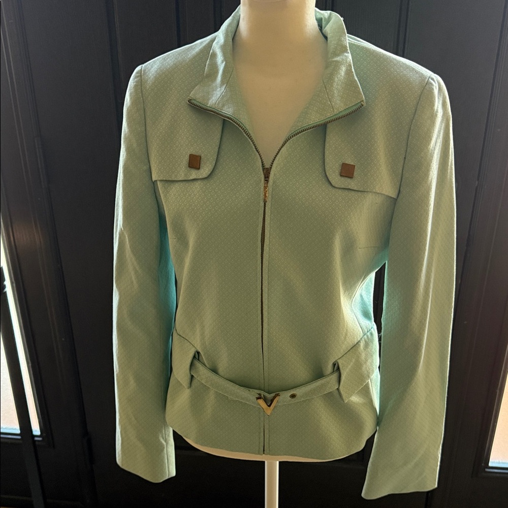 VALENTINO Mint Green Utility Jacket - Picture 2 of 7